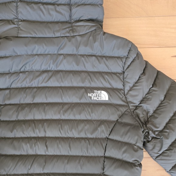 NEW The North Face Stretch Down Parka in Dark Green Olive Size Small S #C3853 - Picture 9 of 16
